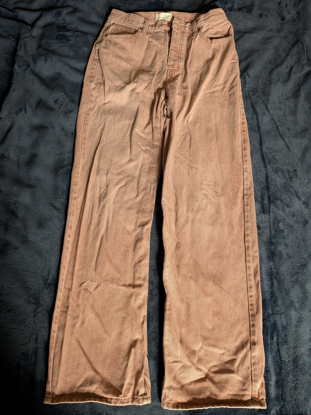 Universal Thread Goods Co. Women’s Pink Denim Straight Jeans Mid Rise 5-Pocket